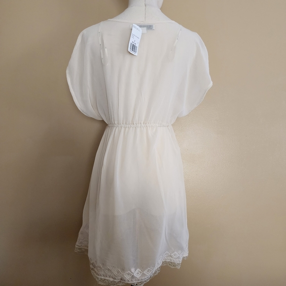 🆕️ Ivory Sheer Floral Tunic Top, Women's Small [NWT!] - Picture 8 of 11